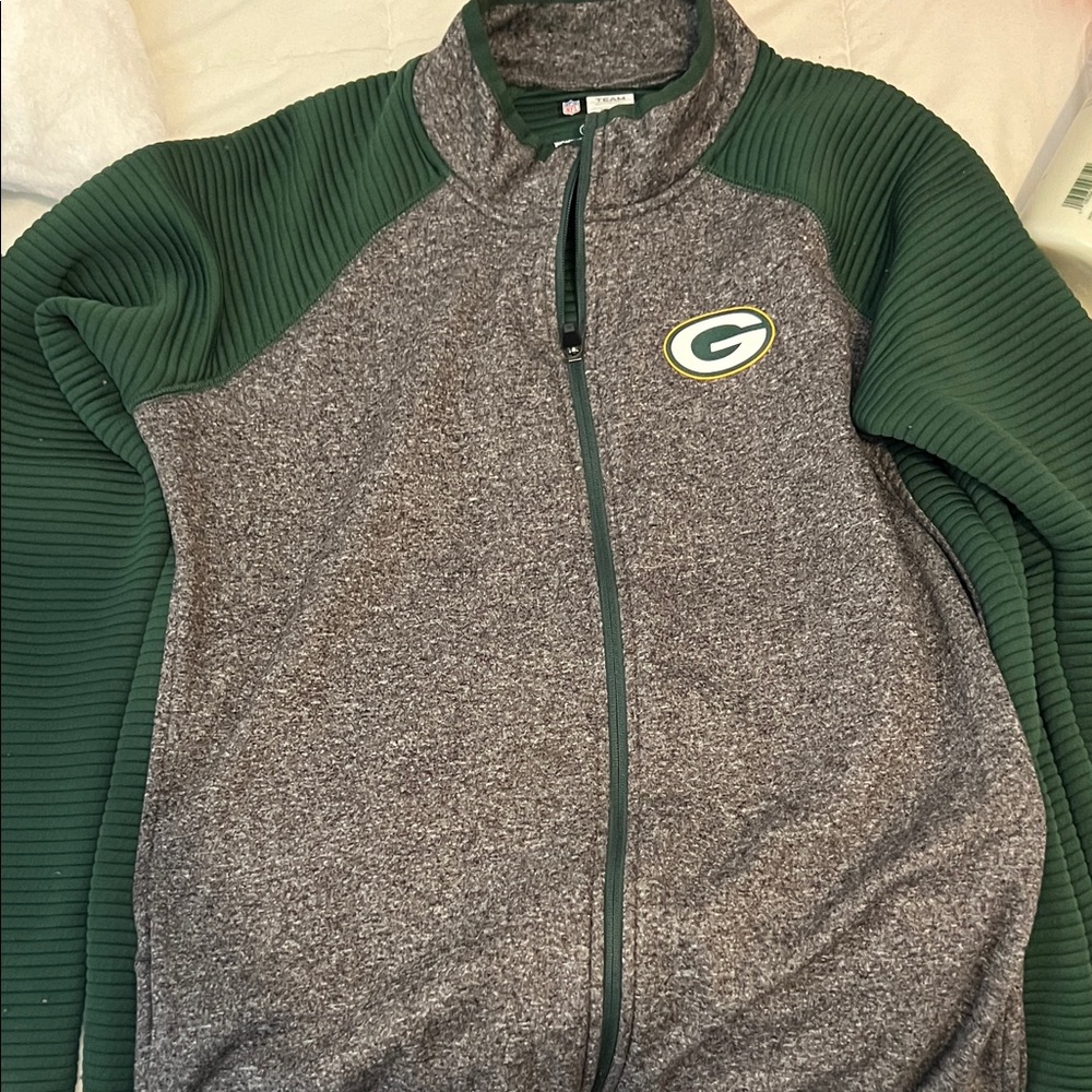 Green Bay Packers Gray and Green Jacket